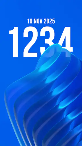 Depth Wallpapers & Live Clock screenshot