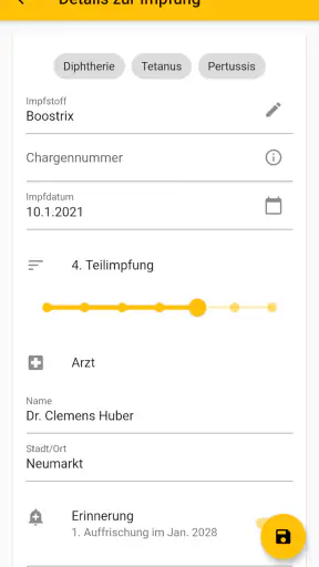 Digitaler Impfpass screenshot