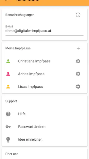 Digitaler Impfpass screenshot