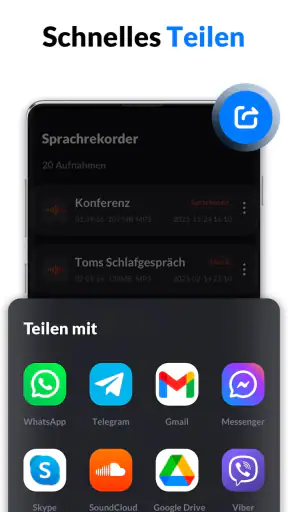 Diktiergerät & Sprachmemos screenshot