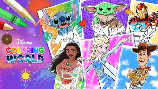 Disney Färbung Welt screenshot