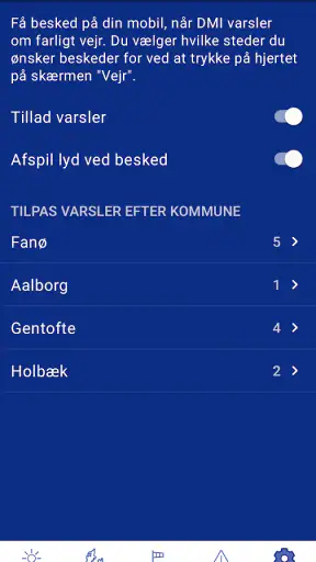 DMI Vejr screenshot