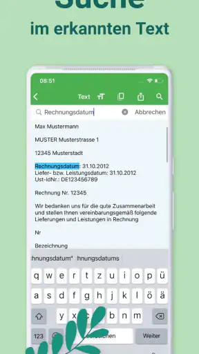 Docutain: PDF Scanner App, OCR screenshot