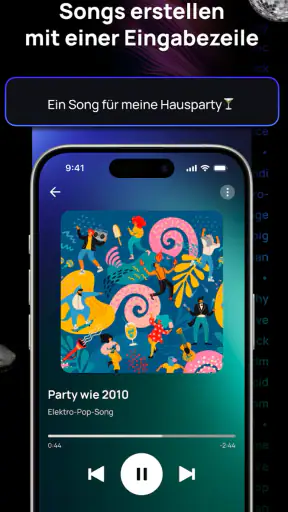 Donna KI Lied Musik Generator screenshot
