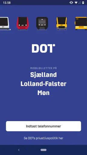 DOT Billetter screenshot