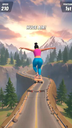 Downhill Skate Race Rennspiele screenshot
