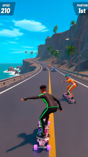 Downhill Skate Race Rennspiele screenshot