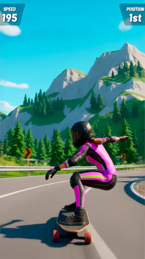 Downhill Skate Race Rennspiele screenshot