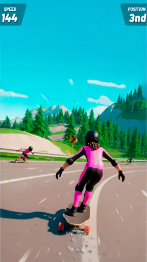 Downhill Skate Race Rennspiele screenshot