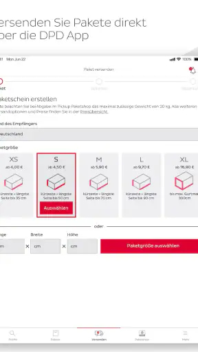 DPD screenshot