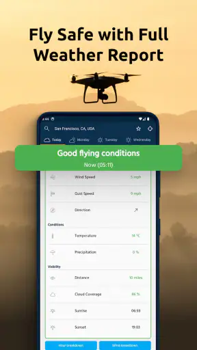 Dronecast - Weather & Fly Map screenshot