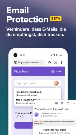 DuckDuckGo Private Browser screenshot