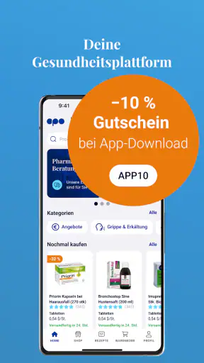 E-Rezept & Apotheke apo.com screenshot