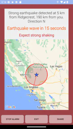 Earthquake Network screenshot