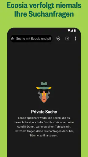 Ecosia - Internet Webbrowser screenshot