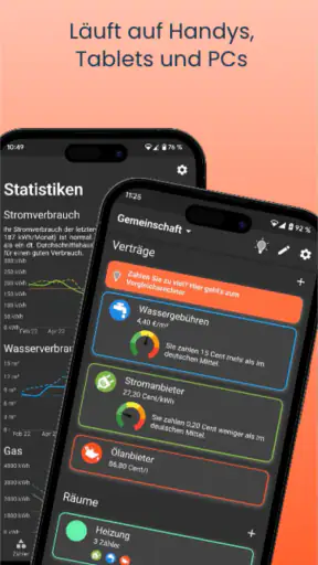 EHW+ | Zählerstände, Verbrauch screenshot