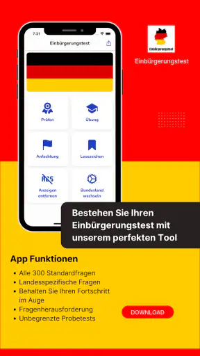 Einbürgerungstest : 2024 screenshot