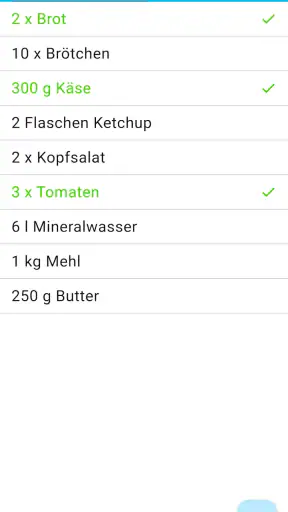 Einfacher Einkaufszettel screenshot