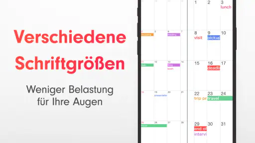 Einfacher Kalender Tagesplaner screenshot