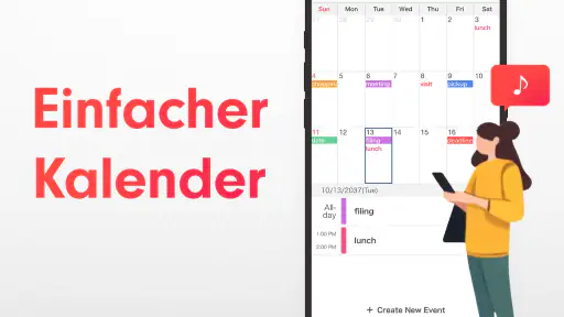 Einfacher Kalender Tagesplaner screenshot