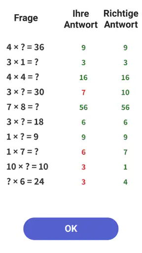 Einmaleins Mathe - Trainer 1x1 screenshot