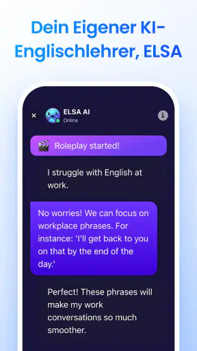 ELSA Sprechen: Englisch Lernen screenshot