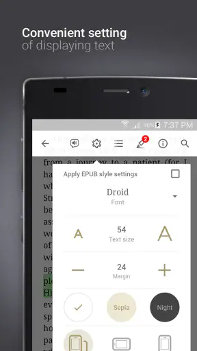 eReader Prestigio: Leser screenshot