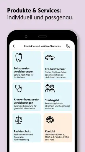 ERGO APP screenshot
