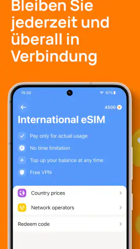 eSIM Mobile Data by YESIM screenshot