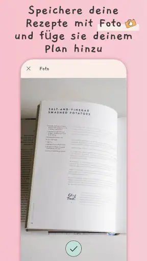 Essensplan erstellen, vorlage screenshot