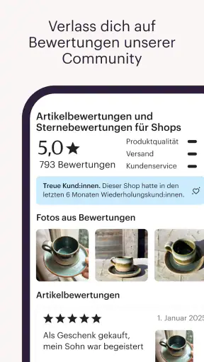 Etsy: Wohnen & Mode kaufen screenshot