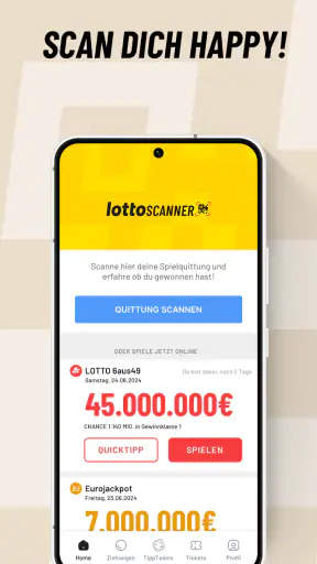 Eurojackpot LOTTO Scanner App screenshot