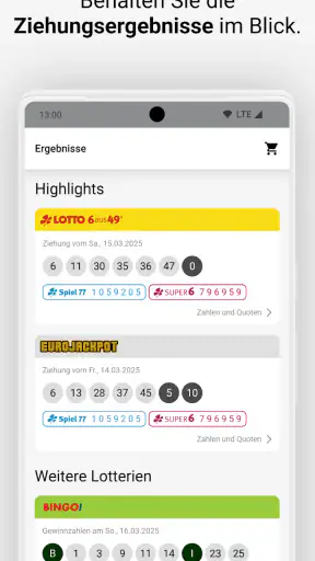 Eurojackpot und LOTTO spiele‪n screenshot