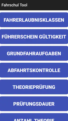 Fahrschul Tool screenshot