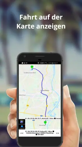 Fahrtenbuch GPS-Zeiterfassung screenshot