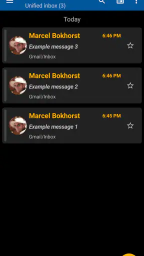 FairEmail, privacy aware email screenshot