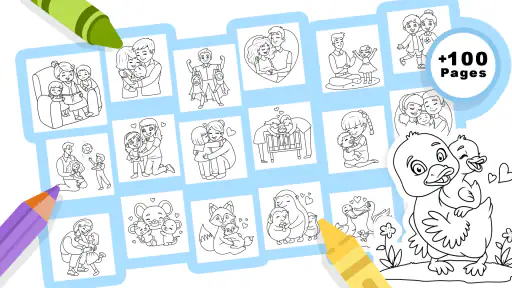 Family Love Coloring Book screenshot