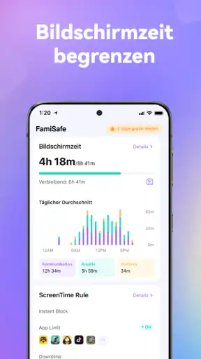 FamiSafe: AI Kinderschutz App screenshot