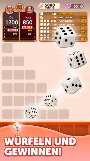 Farkle Würfelwurf screenshot