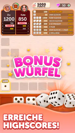 Farkle Würfelwurf screenshot