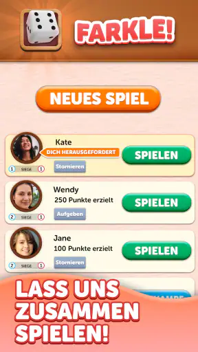 Farkle Würfelwurf screenshot