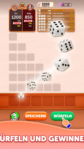 Farkle Würfelwurf screenshot