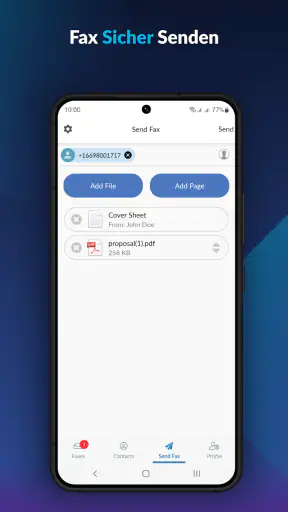 Fax.Plus - Sicheres Online-Fax screenshot