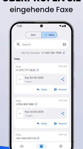 FaxFree: Fax senden vom Handy screenshot