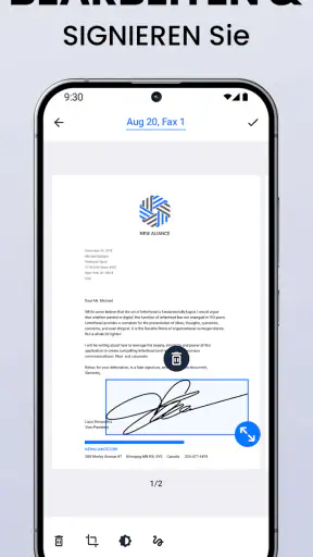 FaxFree: Fax senden vom Handy screenshot