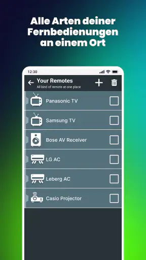 Fernbedienung für alle TV screenshot