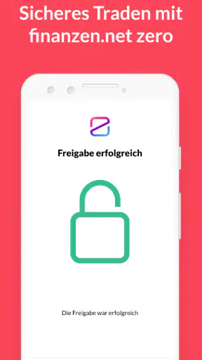 finanzen.net zero Secure TAN screenshot