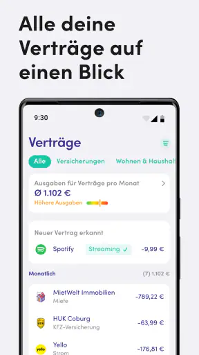 Finanzguru - Konten & Verträge screenshot