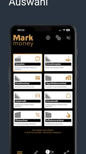 Finanzrechner - MarkMoney3 screenshot