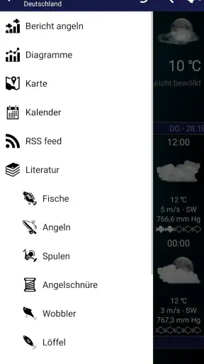 Fischerei vorhersage screenshot